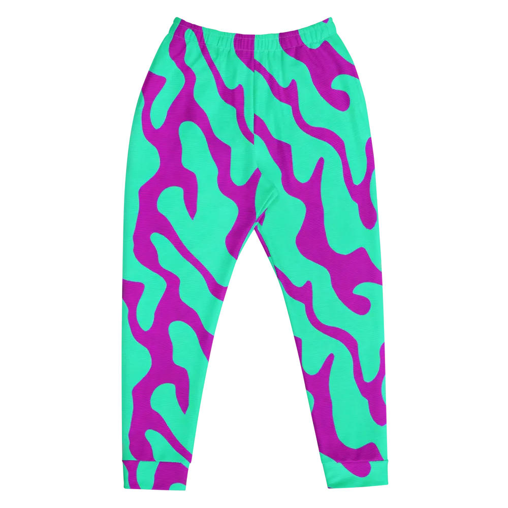 Aqua Voltage on Men's Joggers — Front