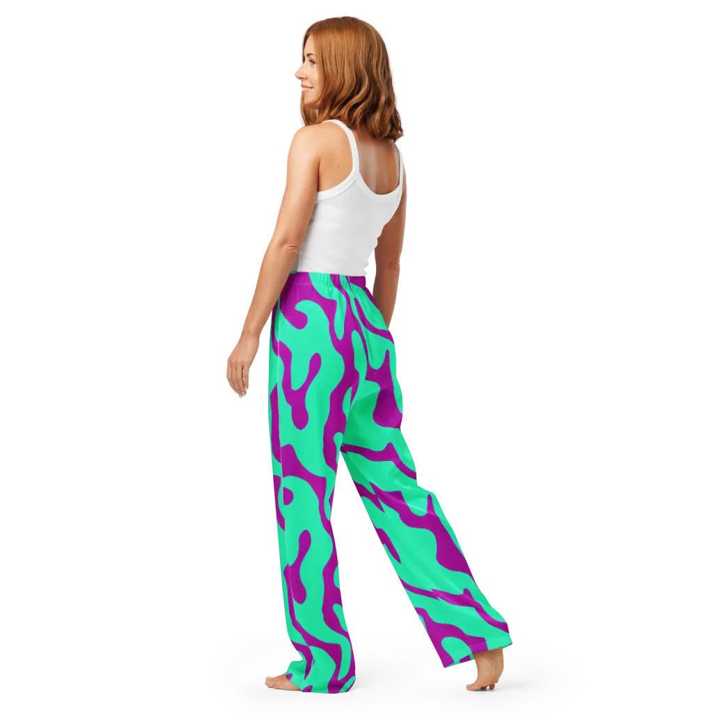 Aqua Voltage on Women's Pajama Pants — Back