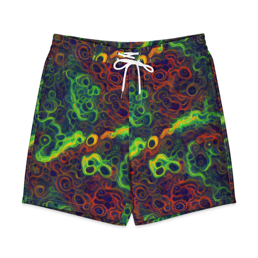 Cobalt Swirl on Men's Board Shorts — Front