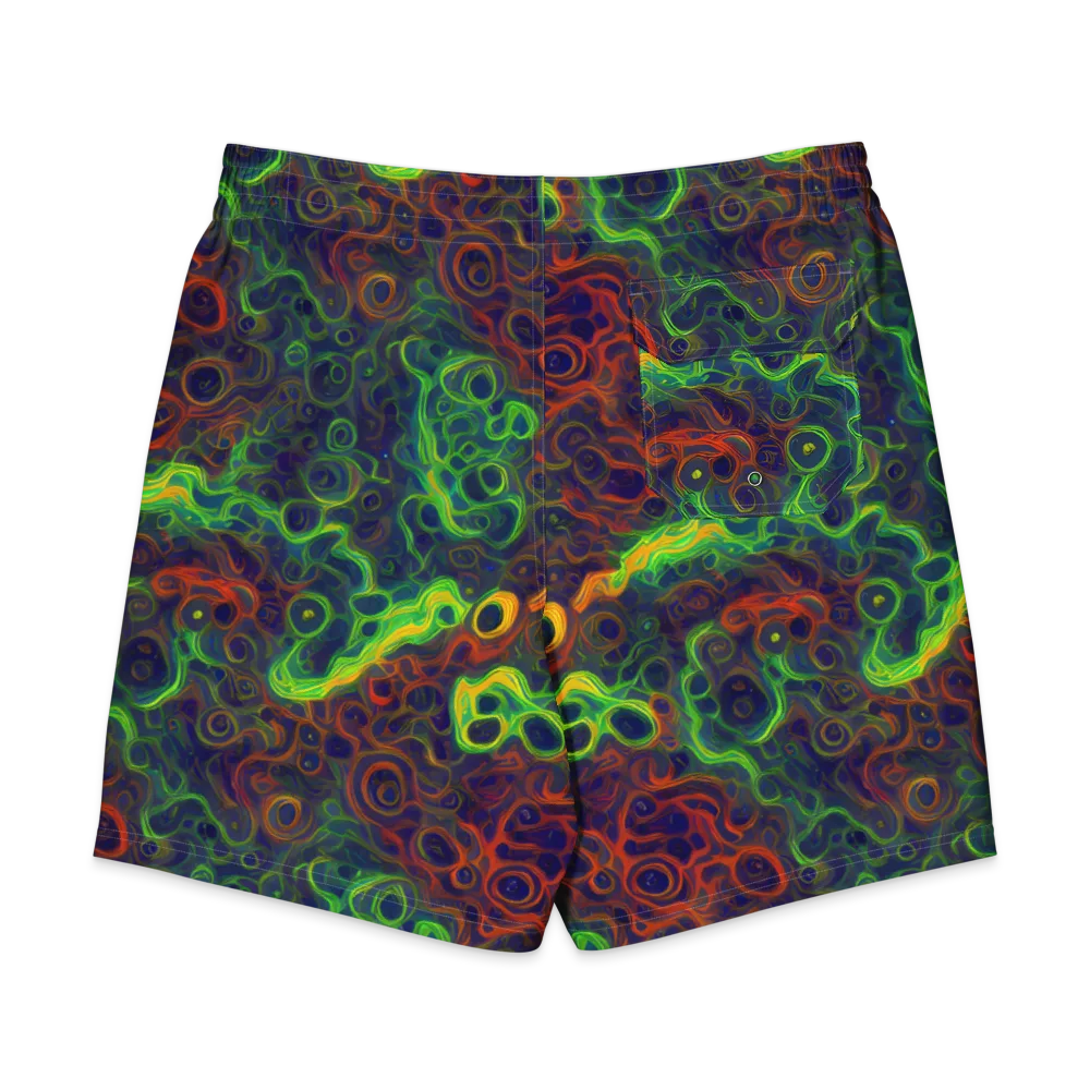 Cobalt Swirl on Men's Board Shorts — Back