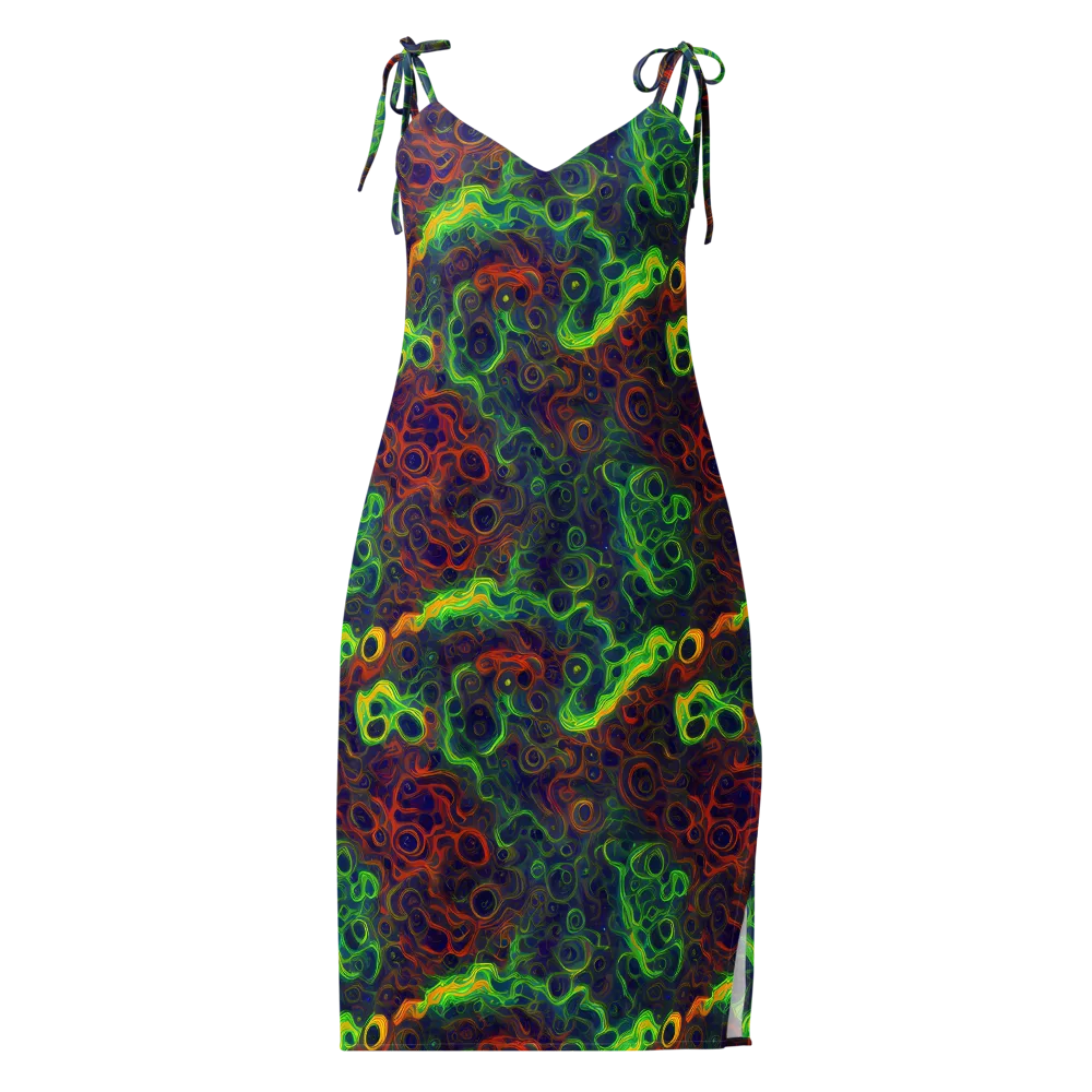 Cobalt Swirl on Slip Dress — Front
