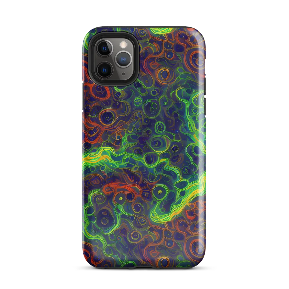 Cobalt Swirl on Tough Case for iPhone® — Front