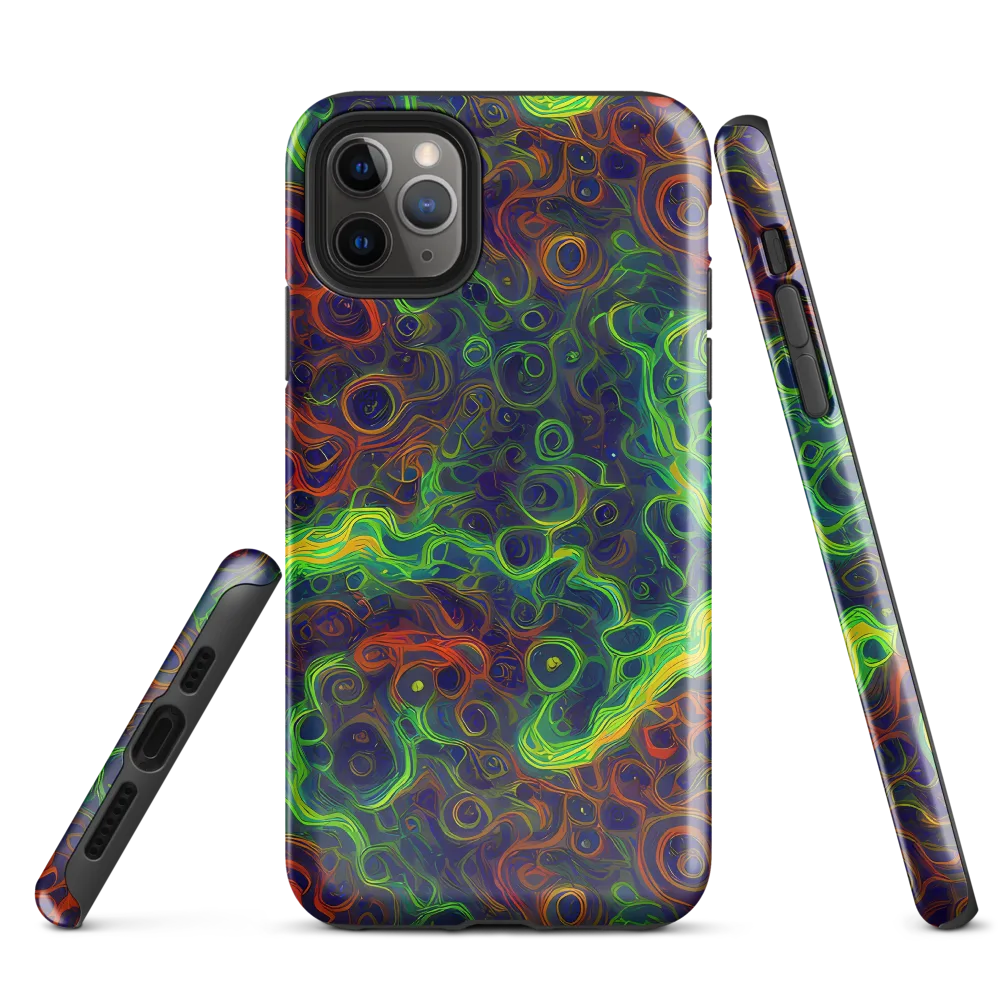 Cobalt Swirl on Tough Case for iPhone® — Front