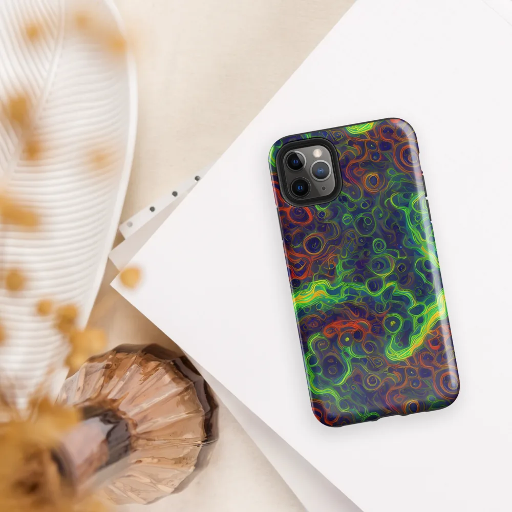 Cobalt Swirl on Tough Case for iPhone® — Front