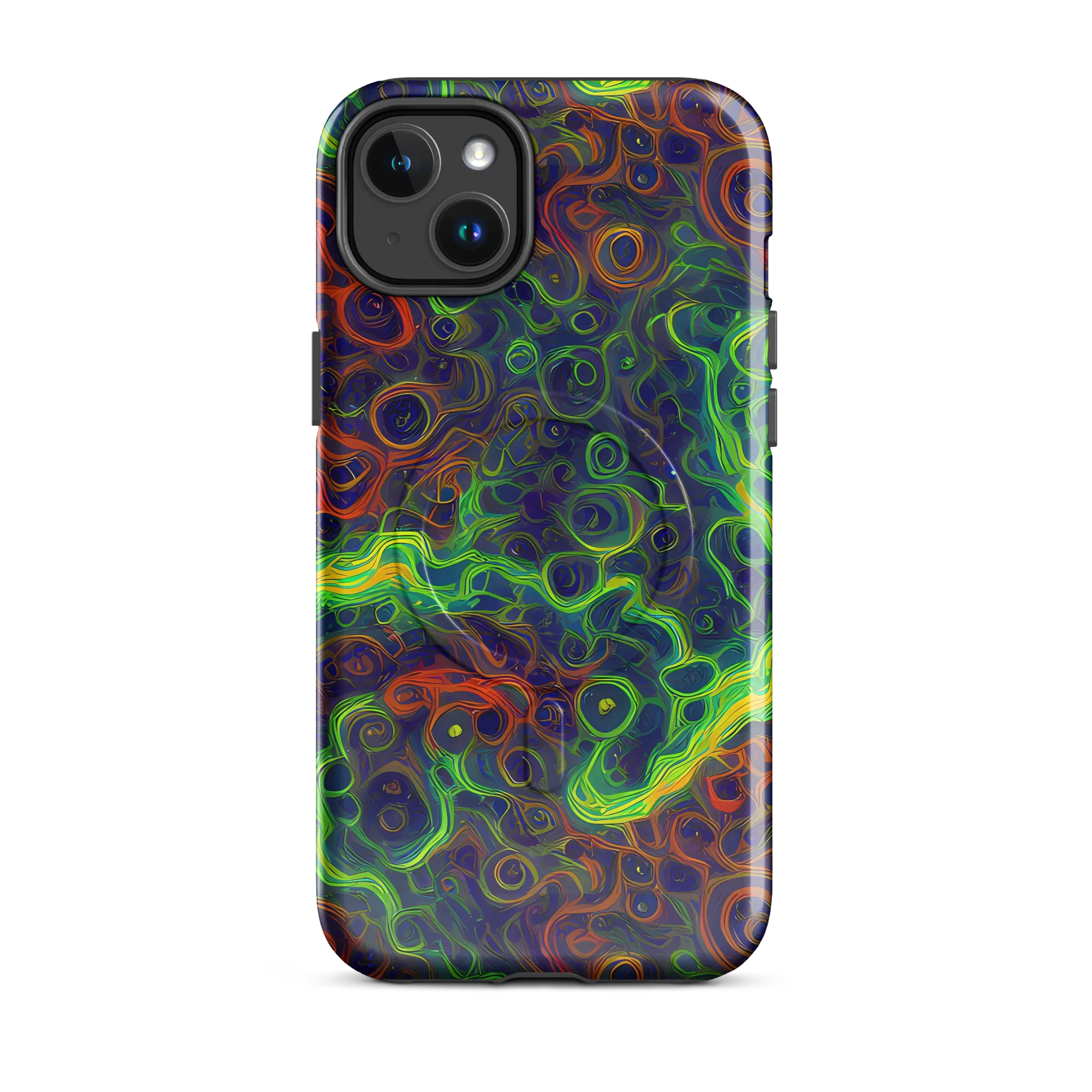 Cobalt Swirl on MagSafe Tough Case for iPhone® — Front