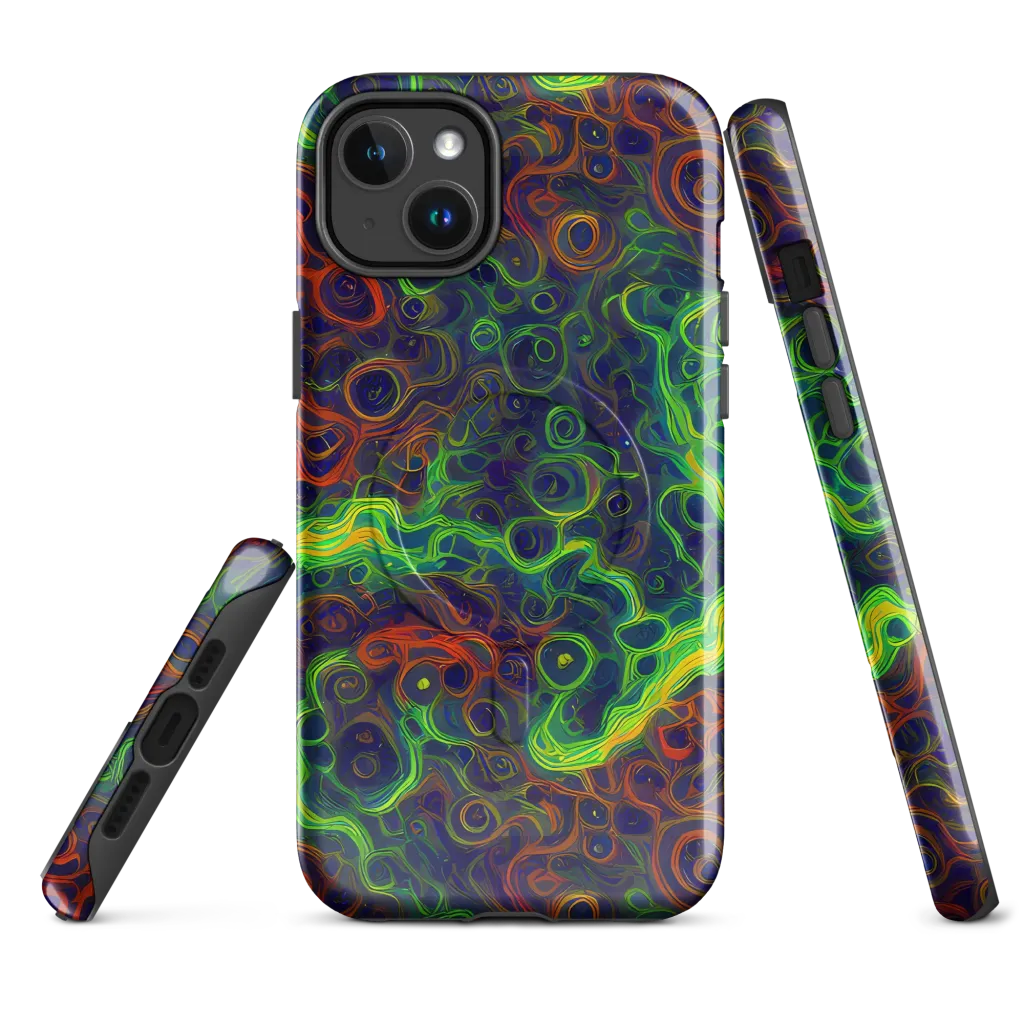 Cobalt Swirl on MagSafe Tough Case for iPhone® — Front