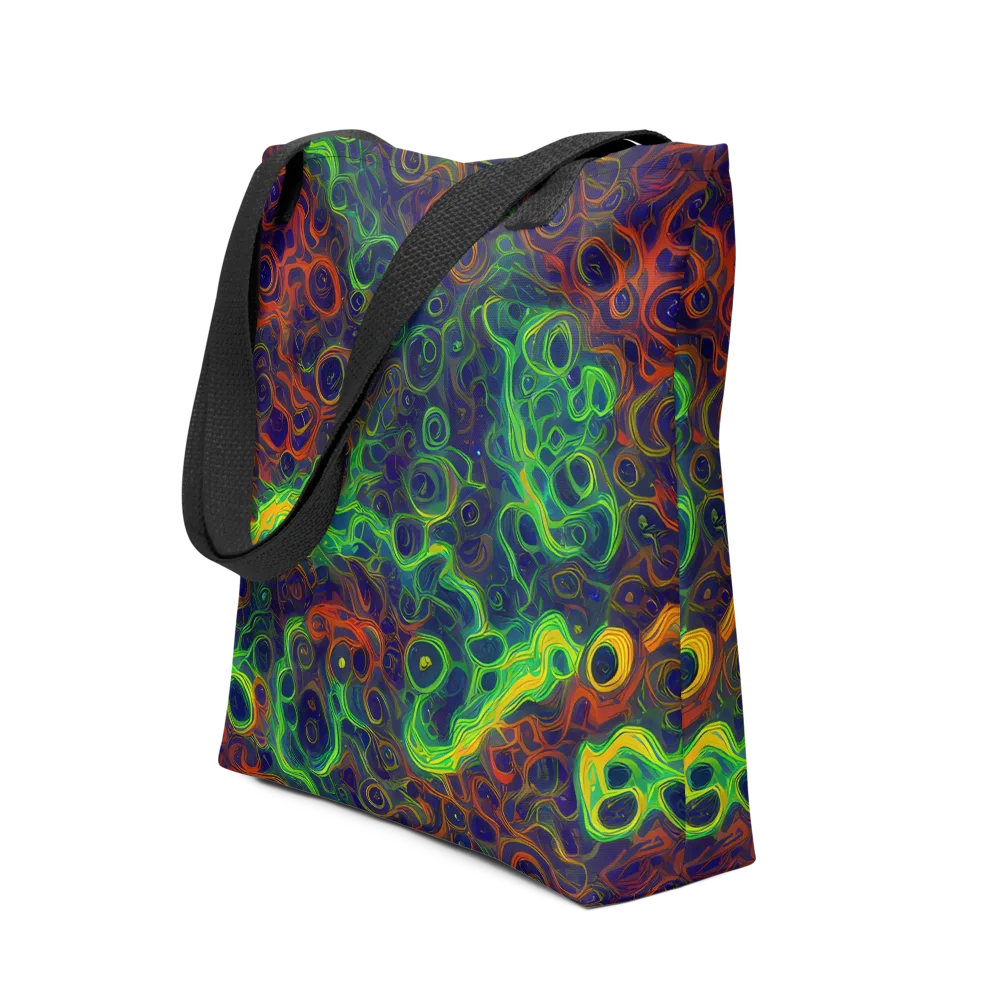 Cobalt Swirl on Tote Bag — Front