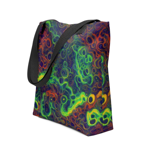 Cobalt Swirl on a Tote Bag