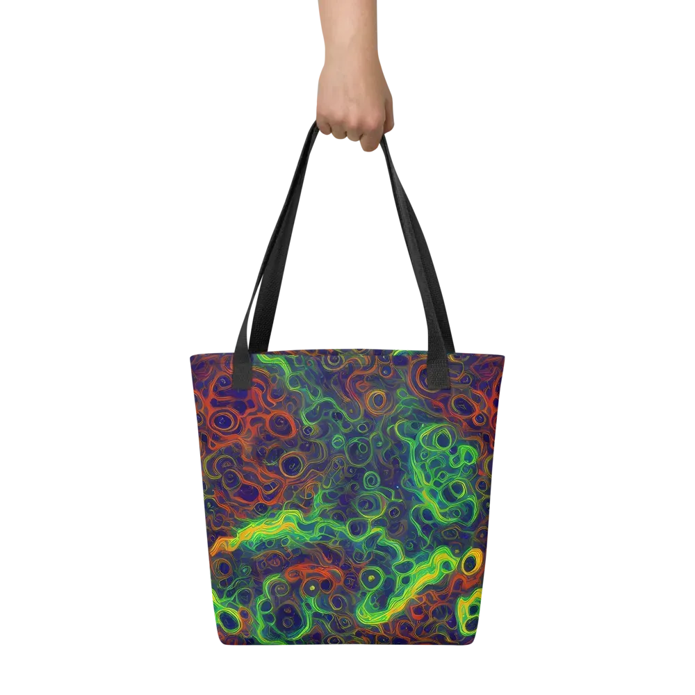 Cobalt Swirl on Tote Bag — Front