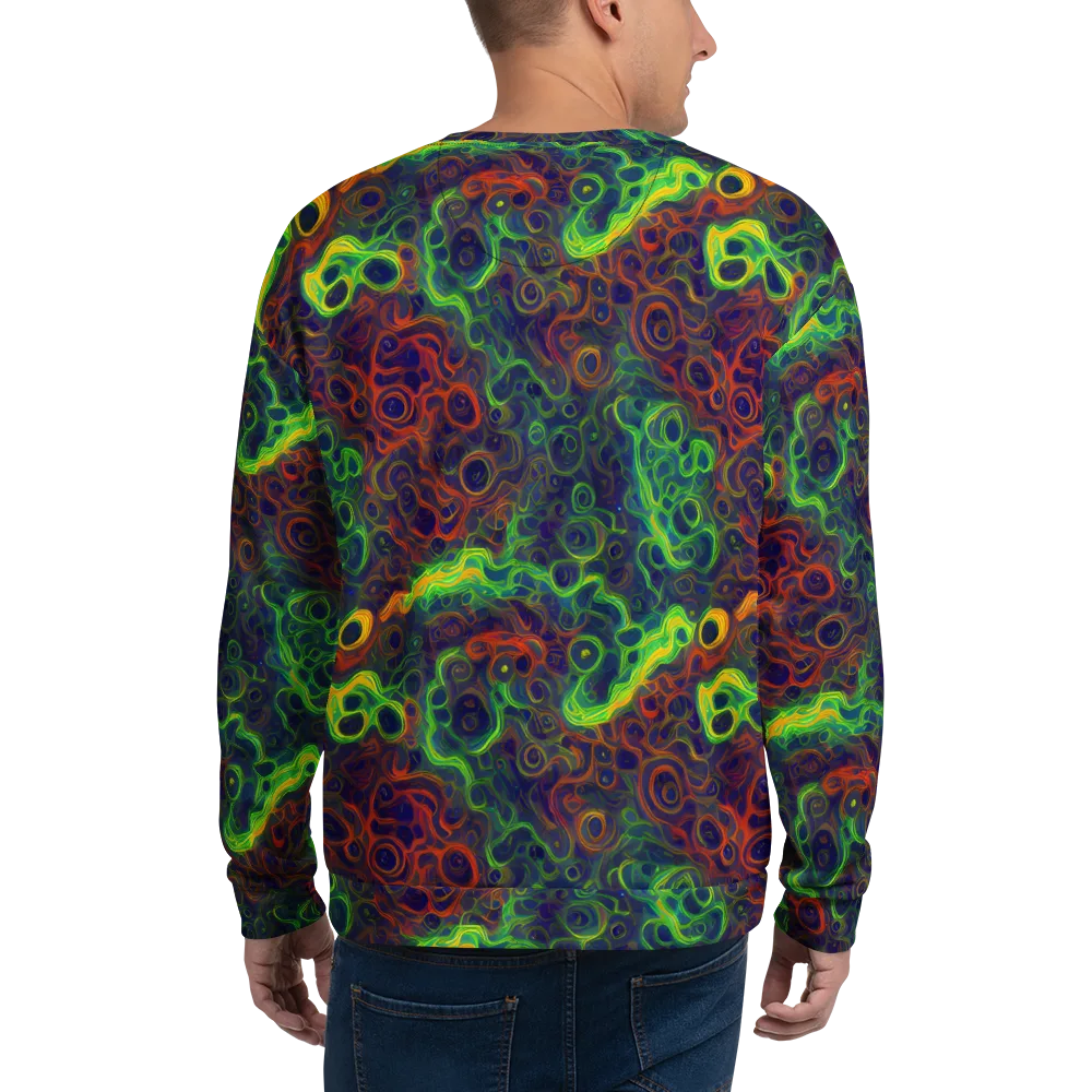 Cobalt Swirl on Sweatshirt — Back
