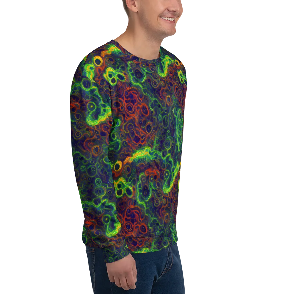 Cobalt Swirl on Sweatshirt — Right Front