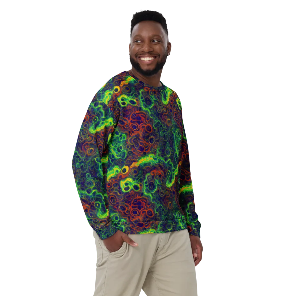 Cobalt Swirl on Sweatshirt — Front