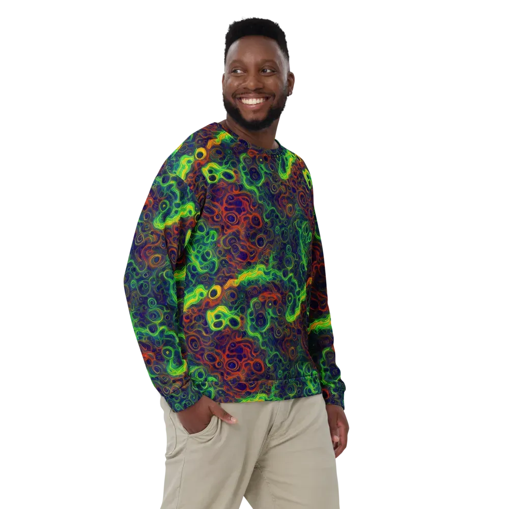 Cobalt Swirl on Sweatshirt — Front