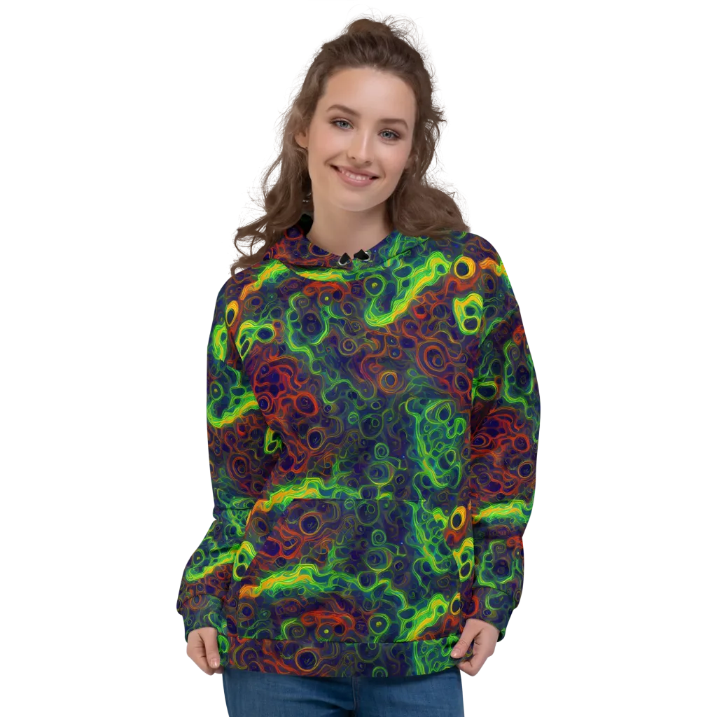 Cobalt Swirl on Hoodie — Front