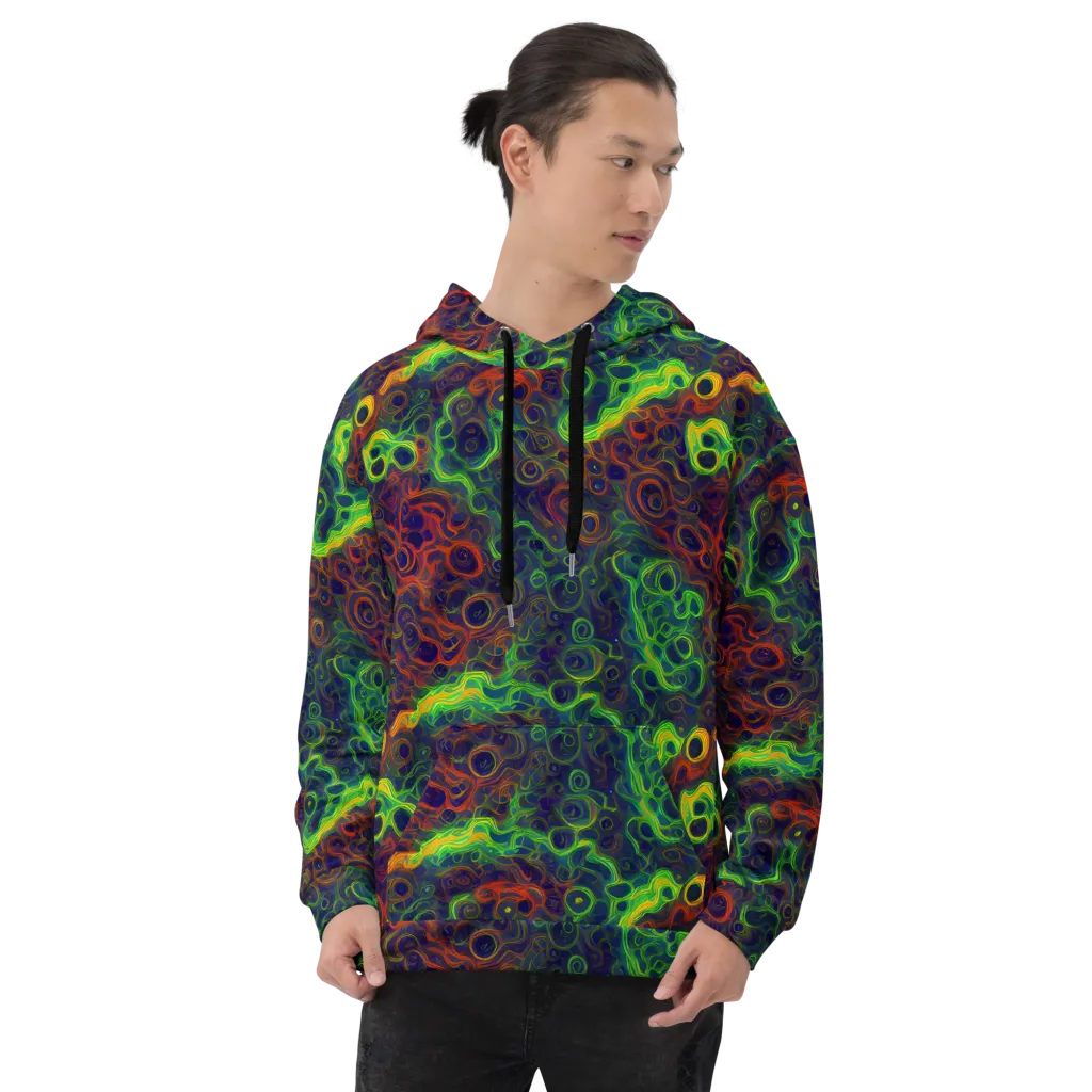 Cobalt Swirl on Hoodie — Front