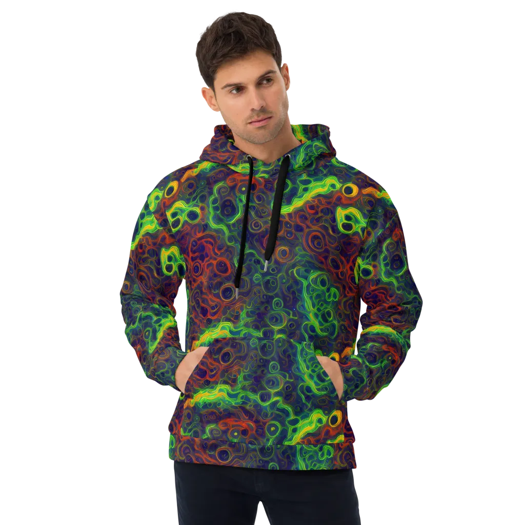 Cobalt Swirl on Hoodie — Front