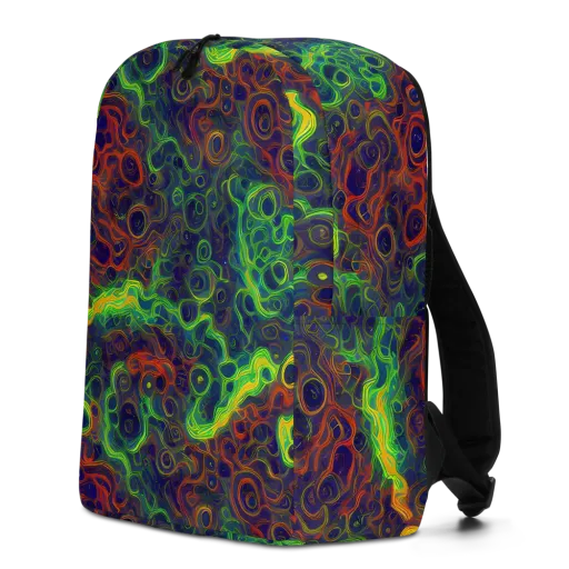Cobalt Swirl on a Minimalist Backpack