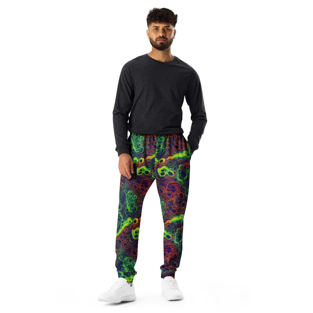 Cobalt Swirl on Men's Joggers — Front