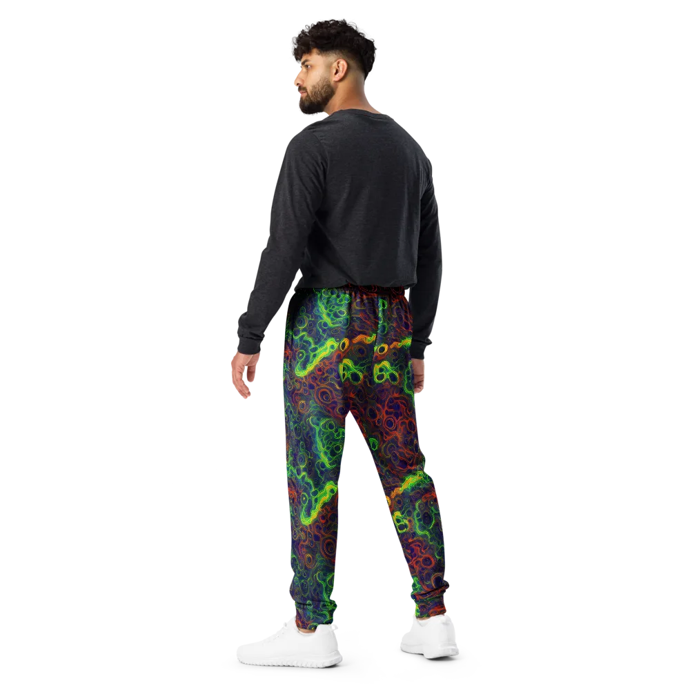 Cobalt Swirl on Men's Joggers — Back