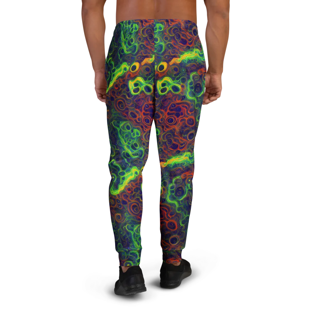 Cobalt Swirl on Men's Joggers — Back