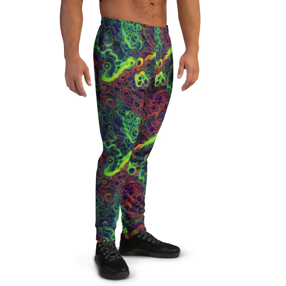 Cobalt Swirl on Men's Joggers — Right