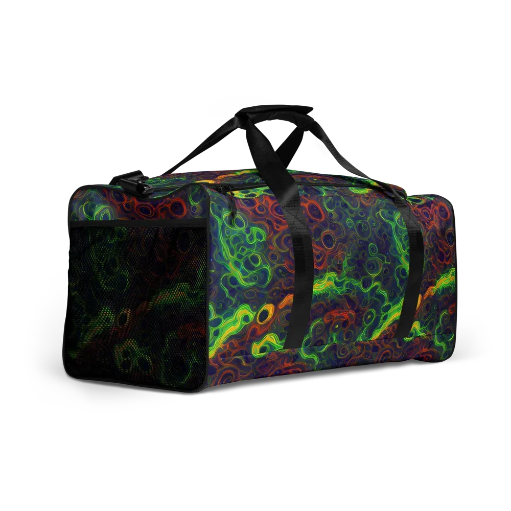Cobalt Swirl on Duffle Bag — Right Front