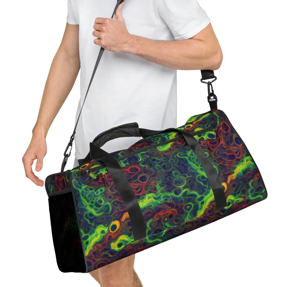 Cobalt Swirl on Duffle Bag — Right Front
