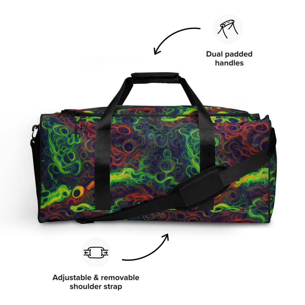 Cobalt Swirl on Duffle Bag — Front