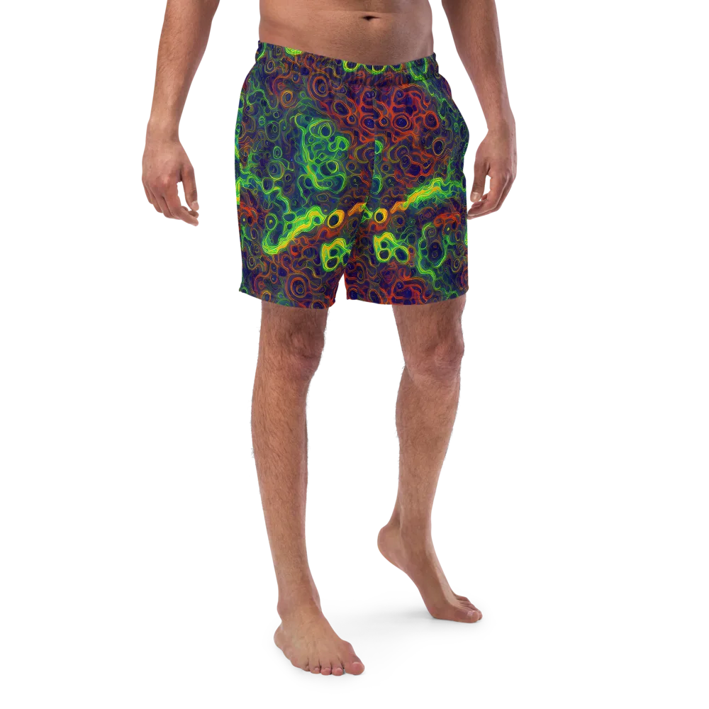 Cobalt Swirl on Swim Trunks — Front