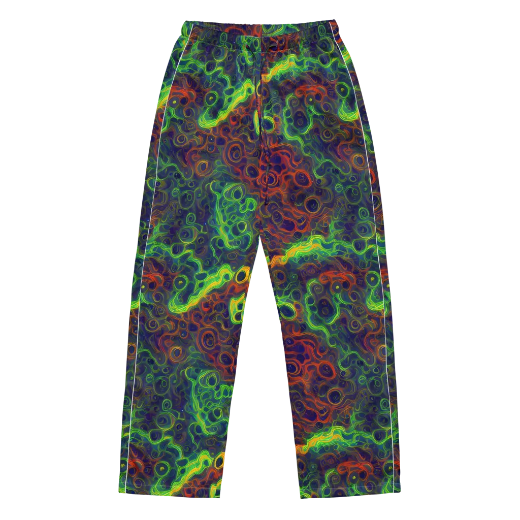 Cobalt Swirl on Women's Pajama Pants — Front