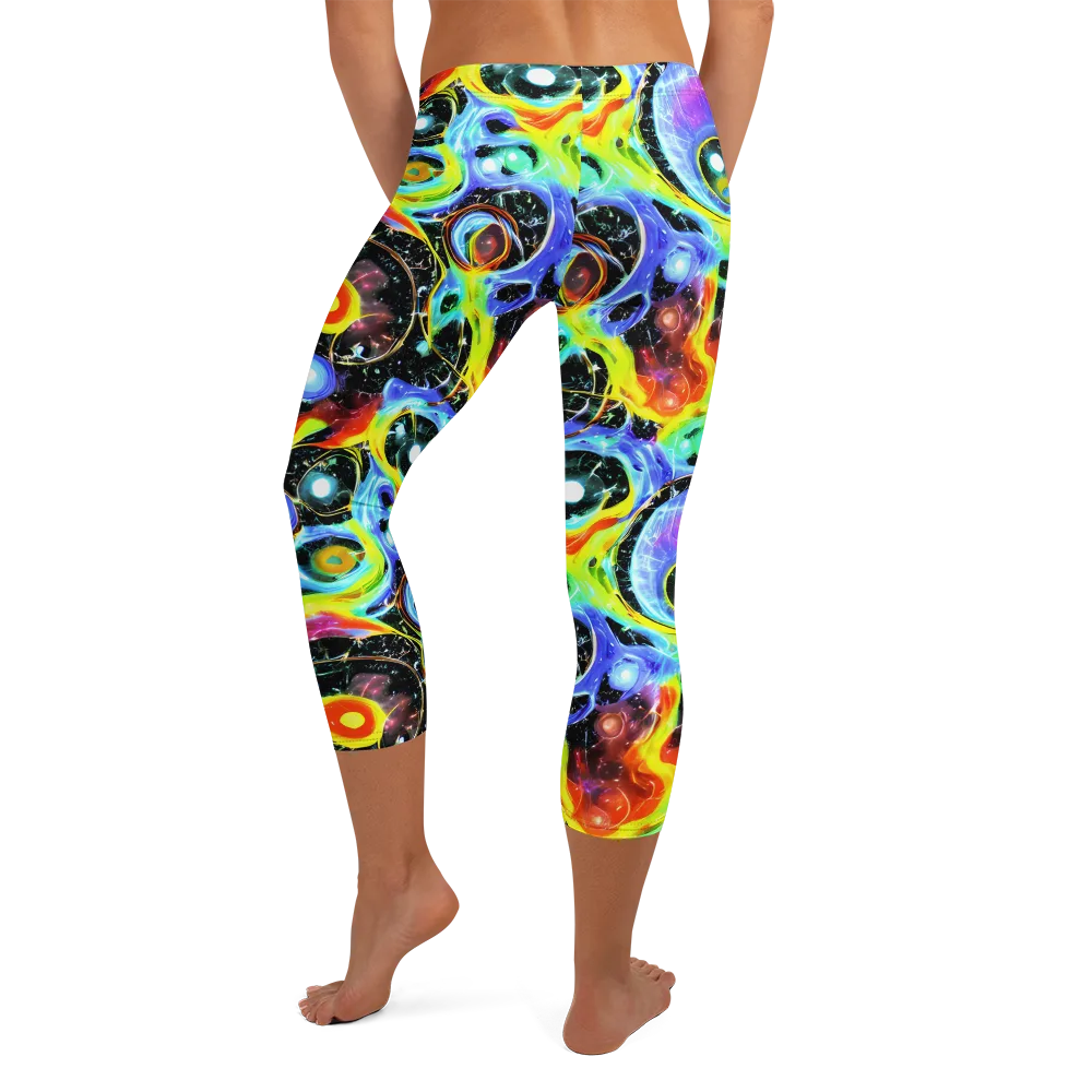Chromatic Galaxies on Capri Leggings — Back