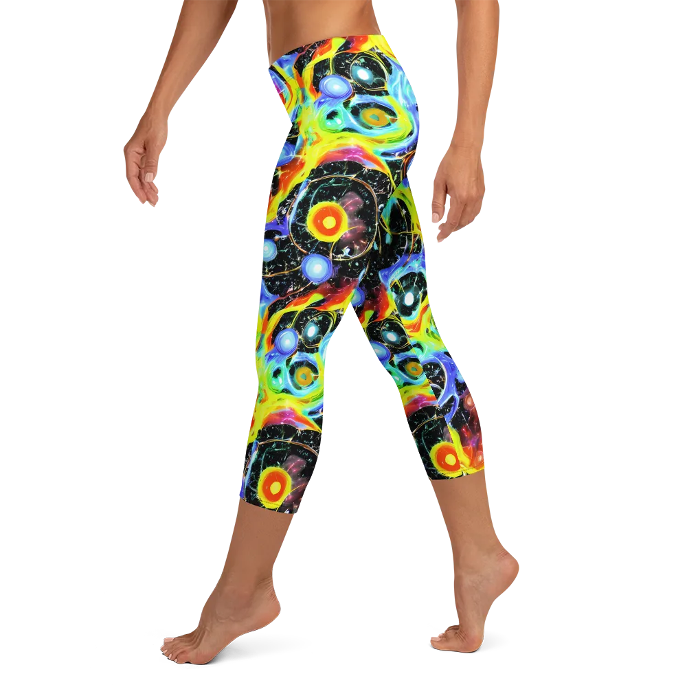 Chromatic Galaxies on Capri Leggings — Left