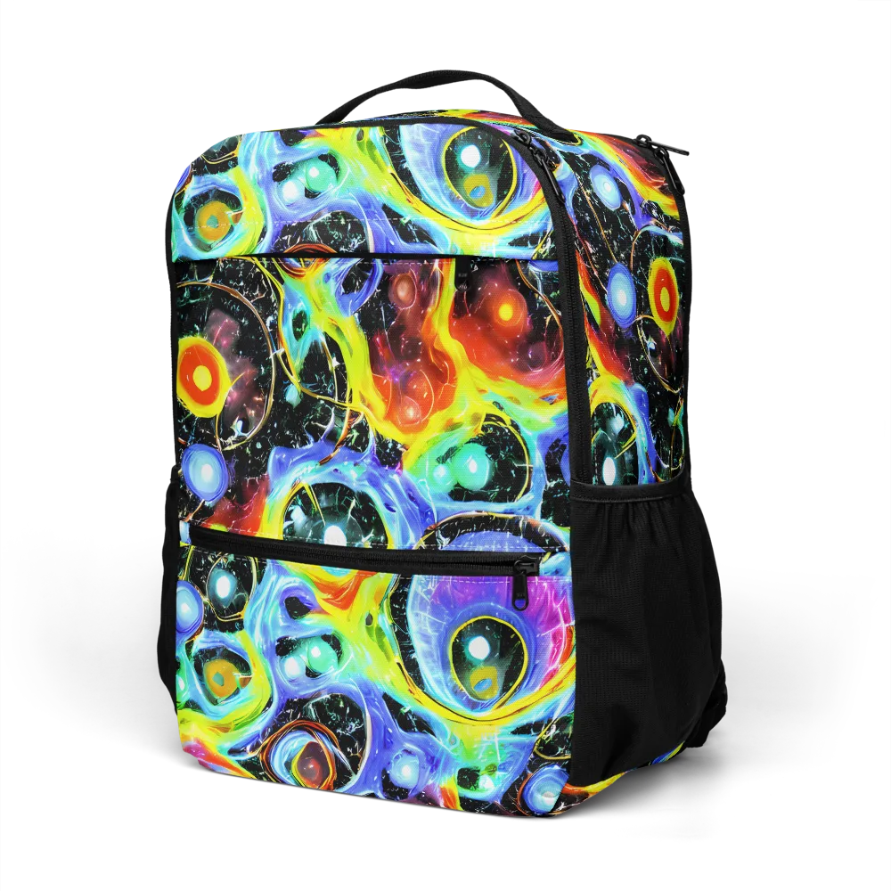 Chromatic Galaxies on Utility Backpack — Left Front