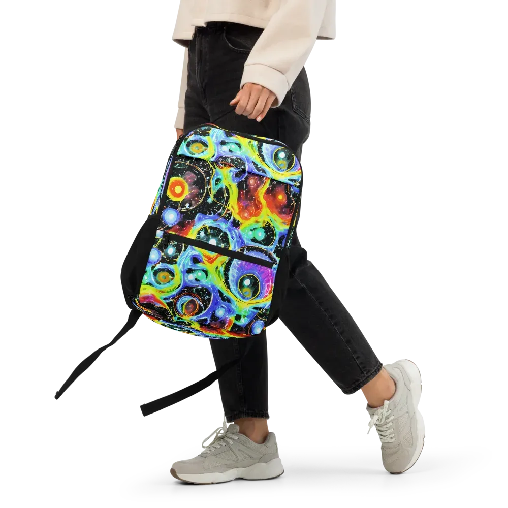 Chromatic Galaxies on Utility Backpack — Front