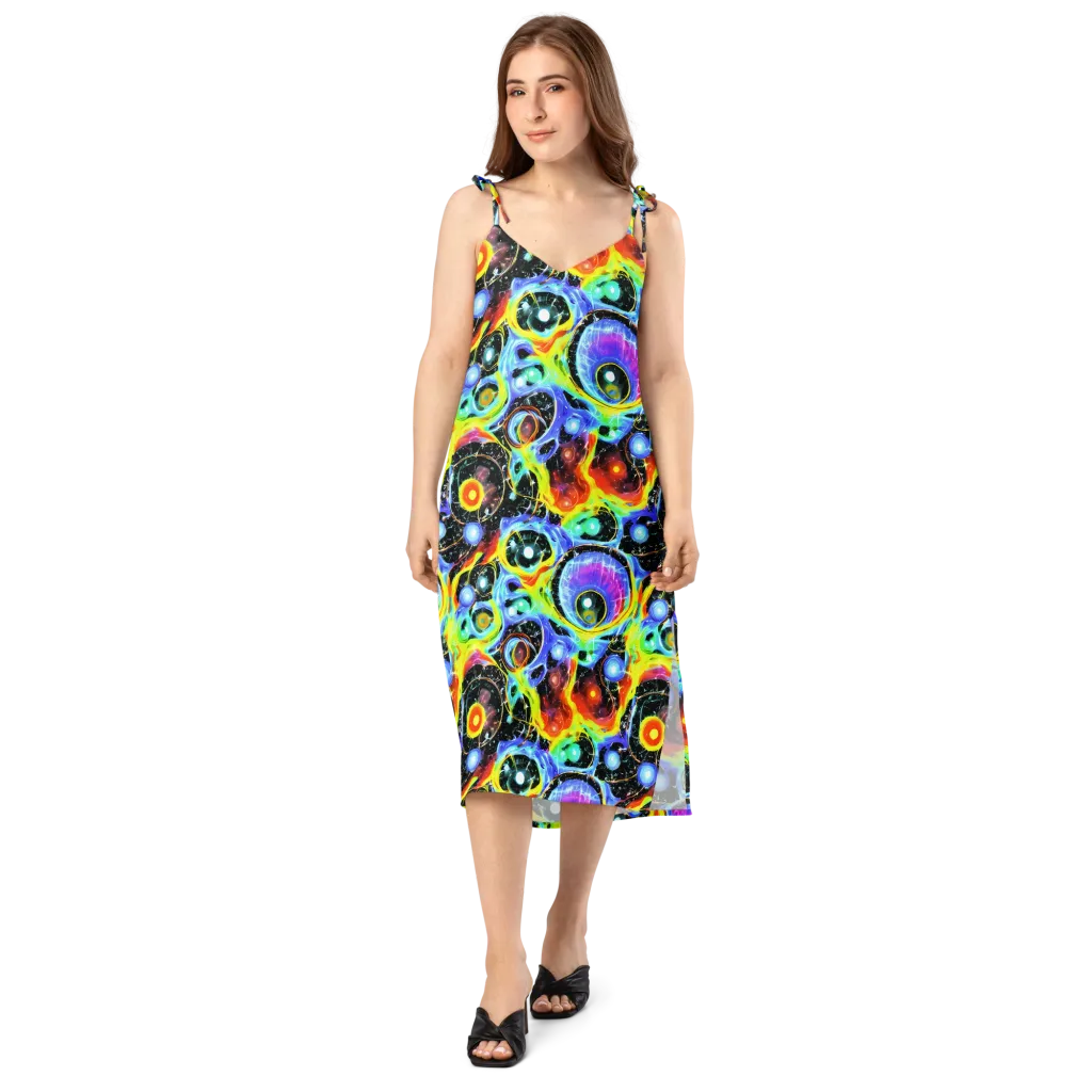 Chromatic Galaxies on Slip Dress — Front