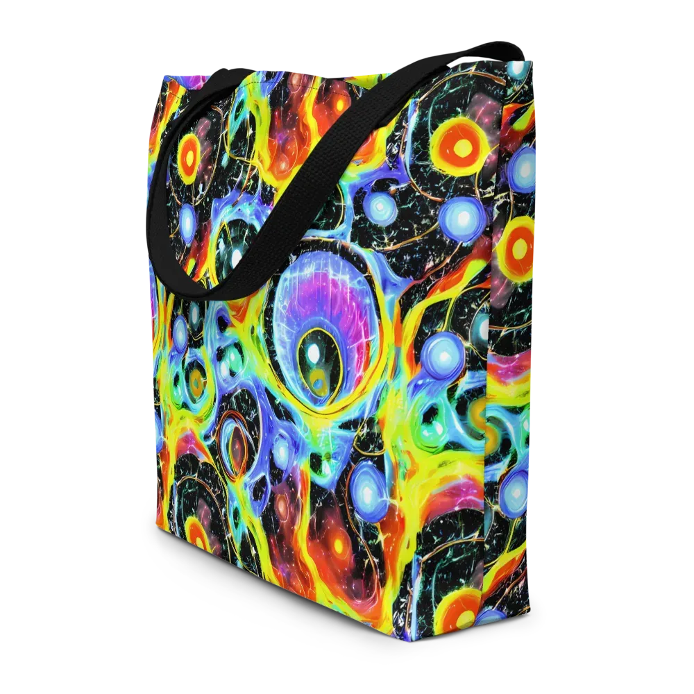 Chromatic Galaxies on Large Tote Bag W/ Pocket — Front