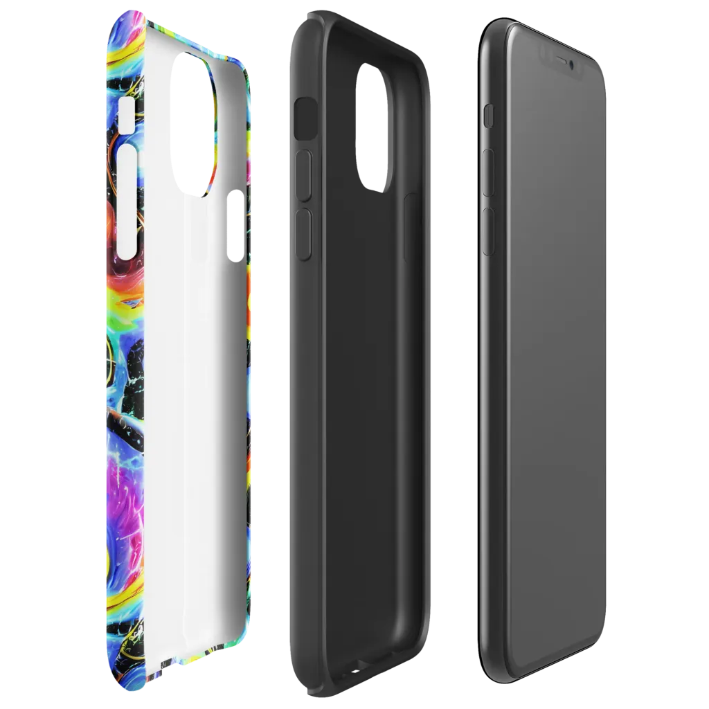 Chromatic Galaxies on Tough Case for iPhone® — Right