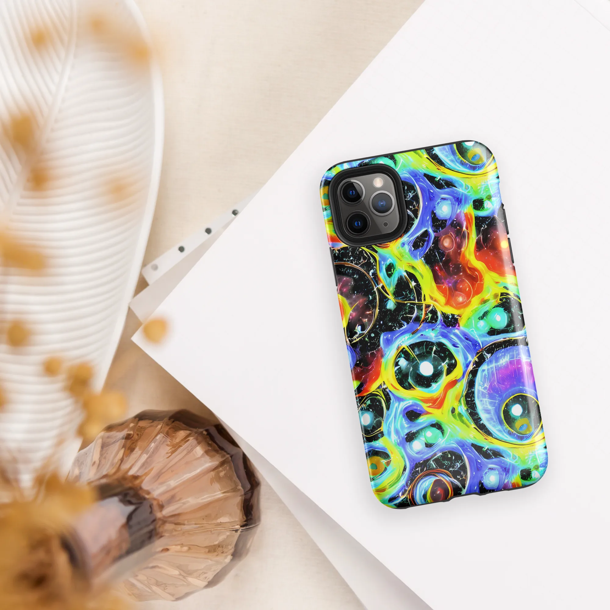 Chromatic Galaxies on Tough Case for iPhone® — Front