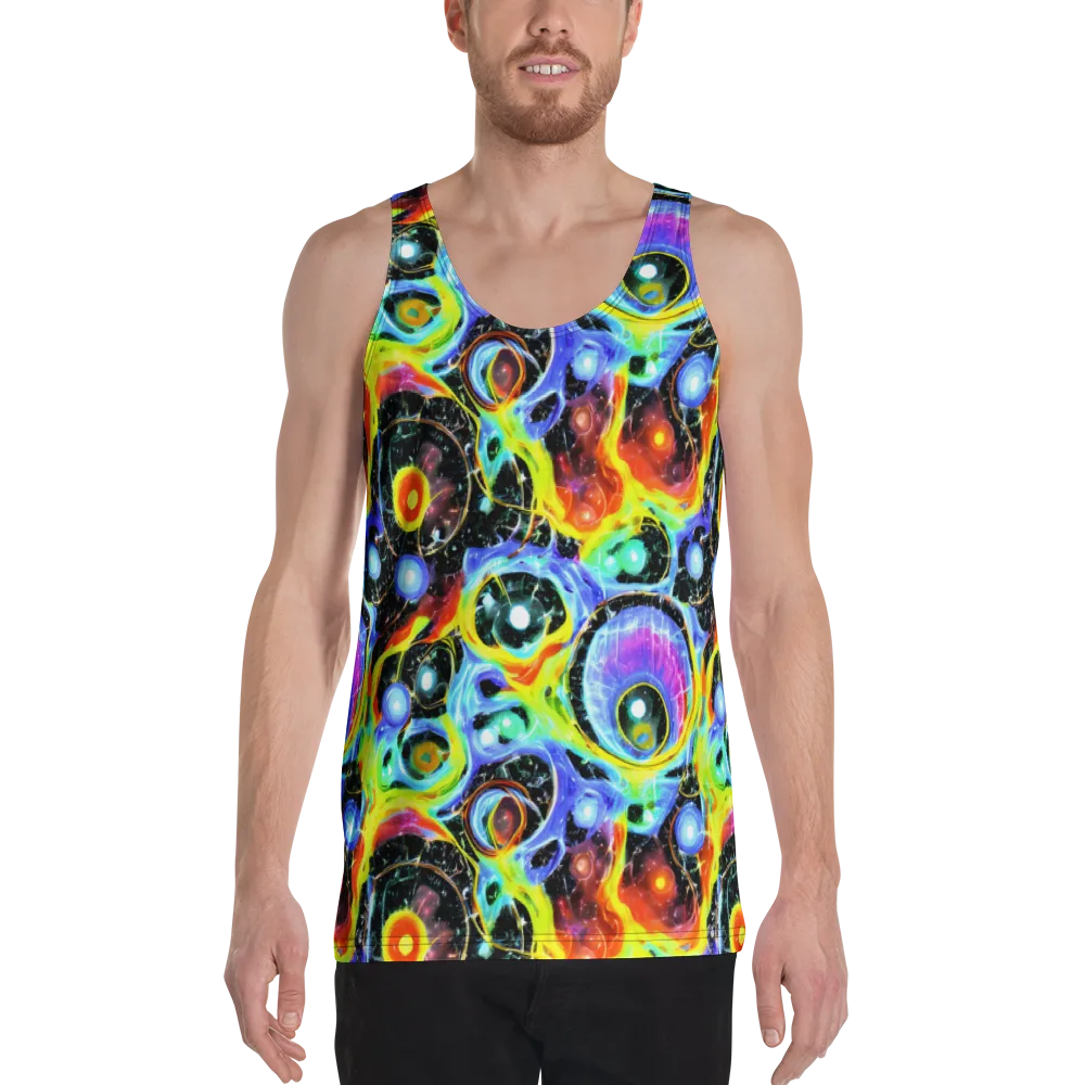 Chromatic Galaxies on Men's Tank Top — Front