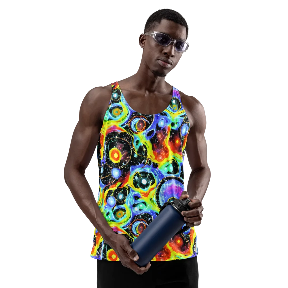 Chromatic Galaxies on Men's Tank Top — Front
