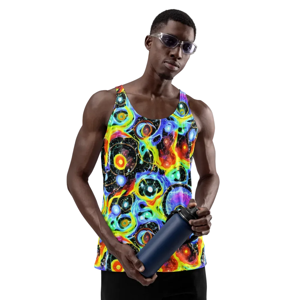 Chromatic Galaxies on Men's Tank Top — Front