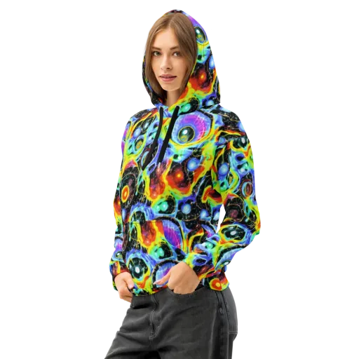 Chromatic Galaxies on a Cotton Hoodie
