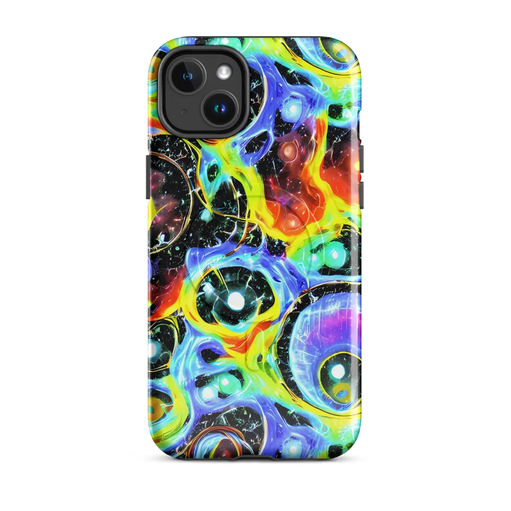 Chromatic Galaxies on MagSafe Tough Case for iPhone® — Front