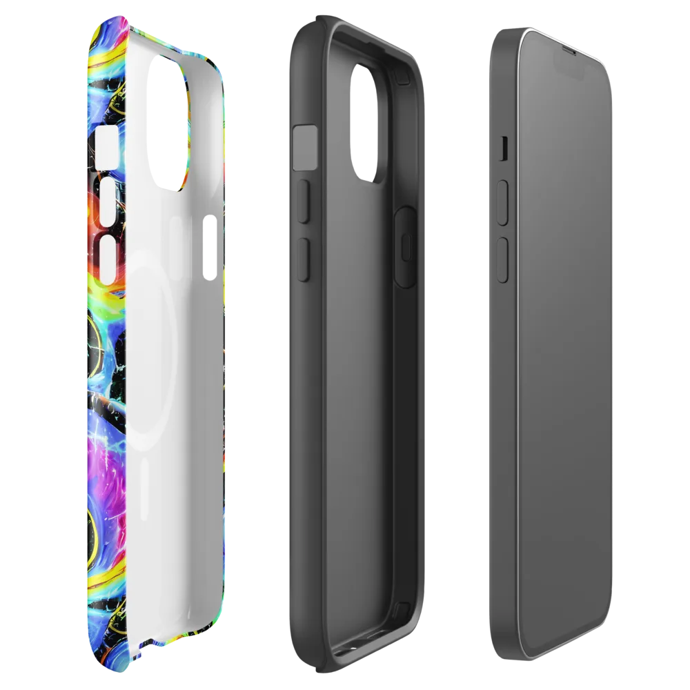 Chromatic Galaxies on MagSafe Tough Case for iPhone® — Front