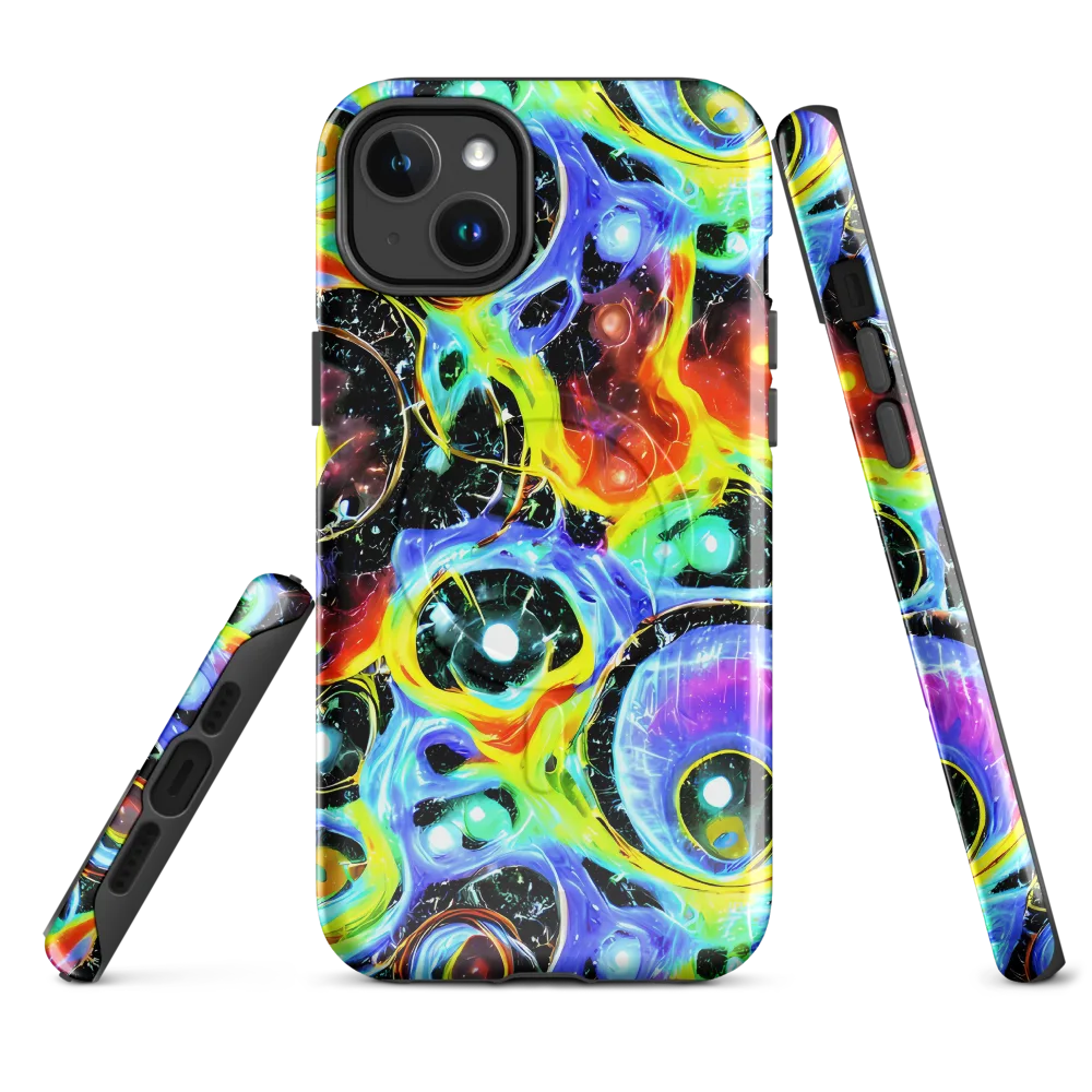 Chromatic Galaxies on MagSafe Tough Case for iPhone® — Front