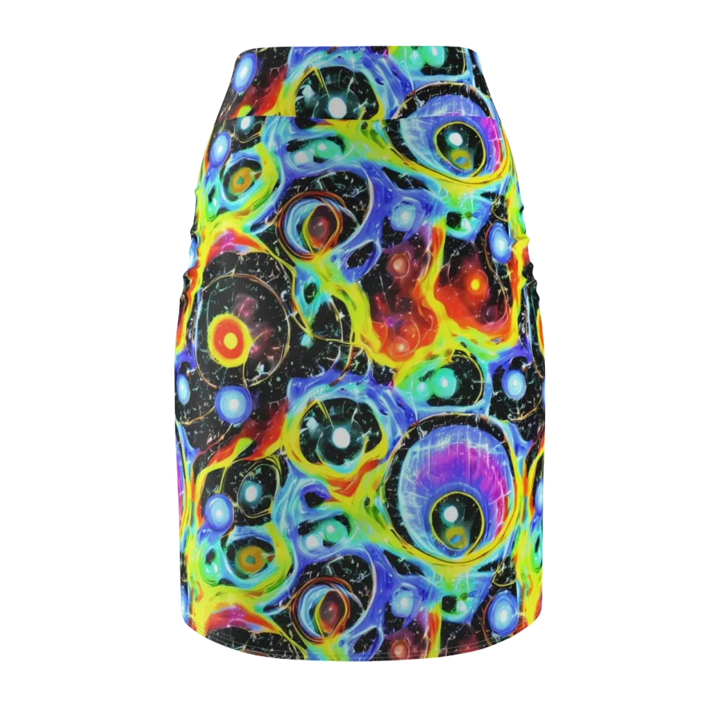 Chromatic Galaxies on Pencil Skirt — Back