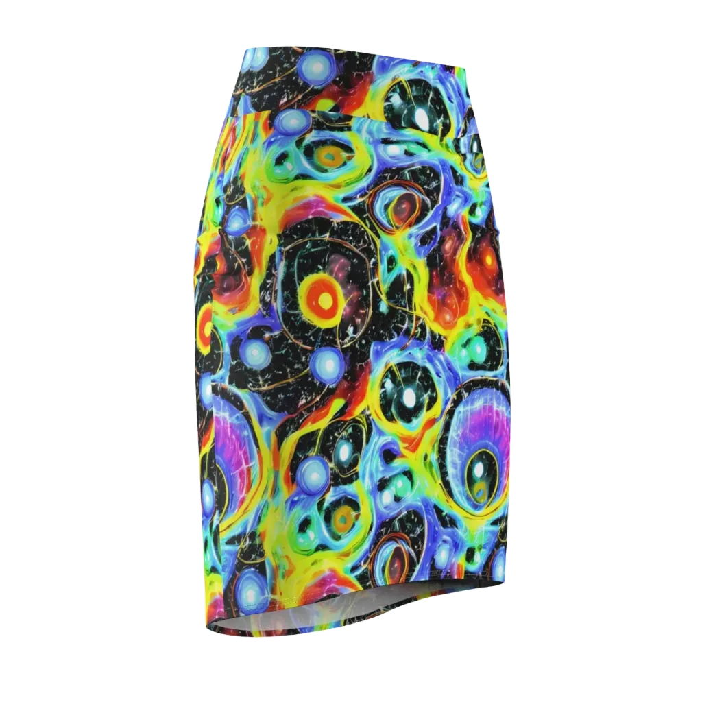 Chromatic Galaxies on Pencil Skirt — Front Side