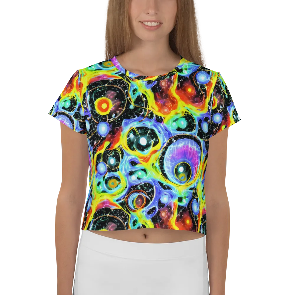 Chromatic Galaxies on Crop Tee — Front