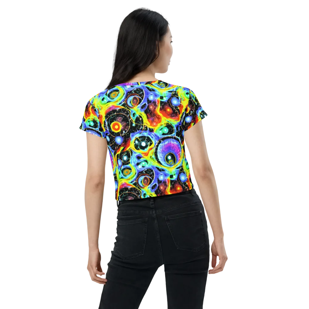 Chromatic Galaxies on Crop Tee — Back