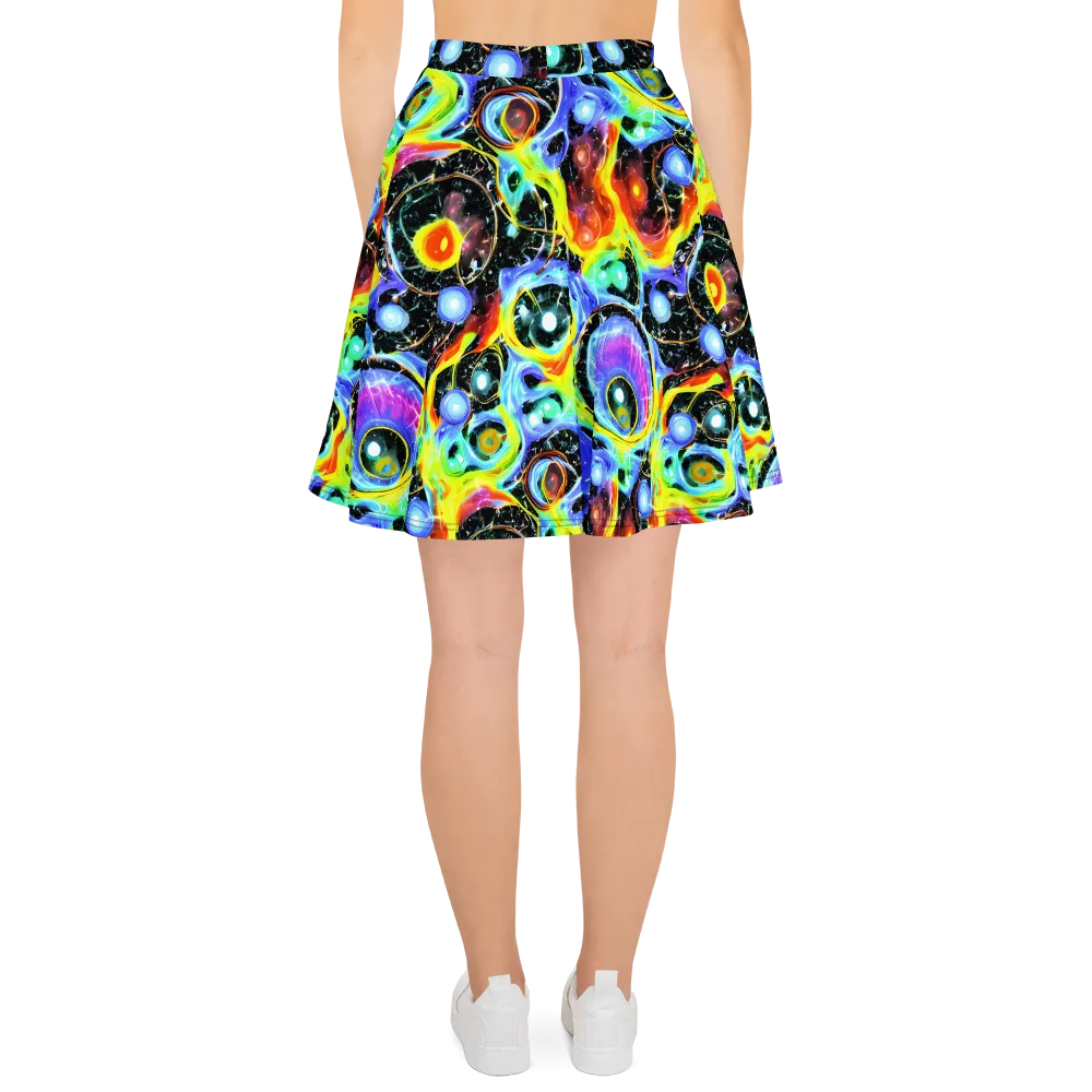 Chromatic Galaxies on Skater Skirt — Back